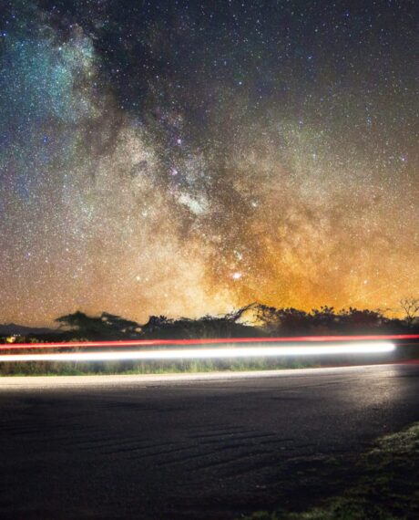 Scenic View Of Sea Against Sky At Night