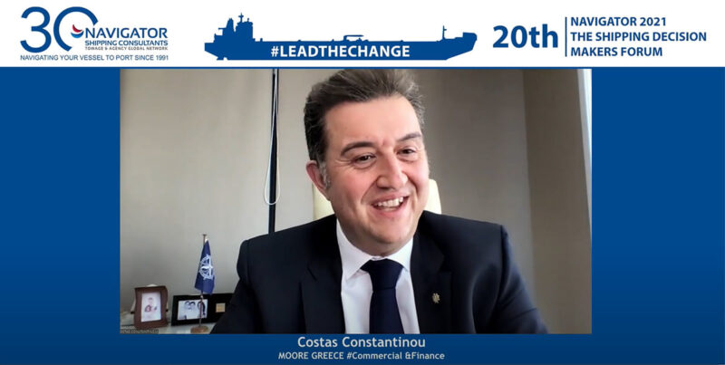 Costas Constantinou presents the outcome of the discussion about 
